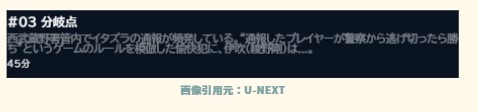 U-NEXT ドラマ MIU404 無料動画配信